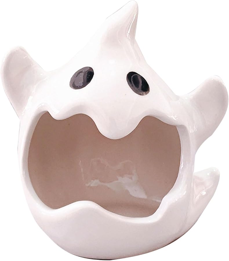 Ceramic Halloween Ghost Ashtray Home Table Decoration Craftsmanship Holder Color A - Image 1